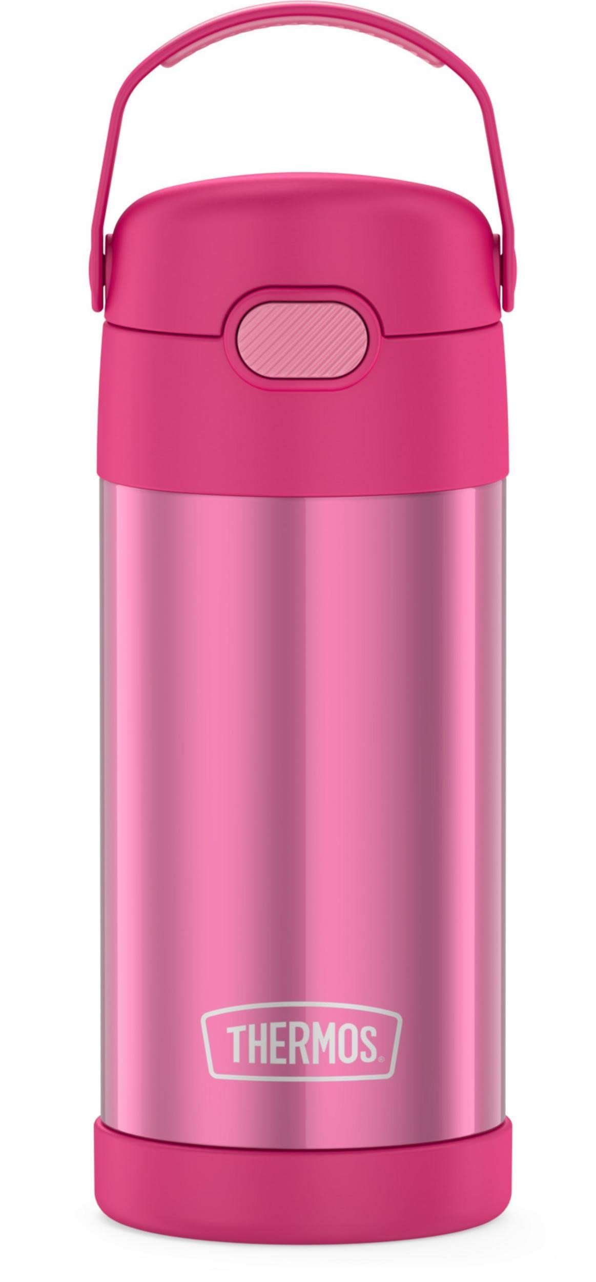 THERMOS FUNTAINER 12 Ounce Stainless Steel Vacuum Insulated Kids Straw Bottle