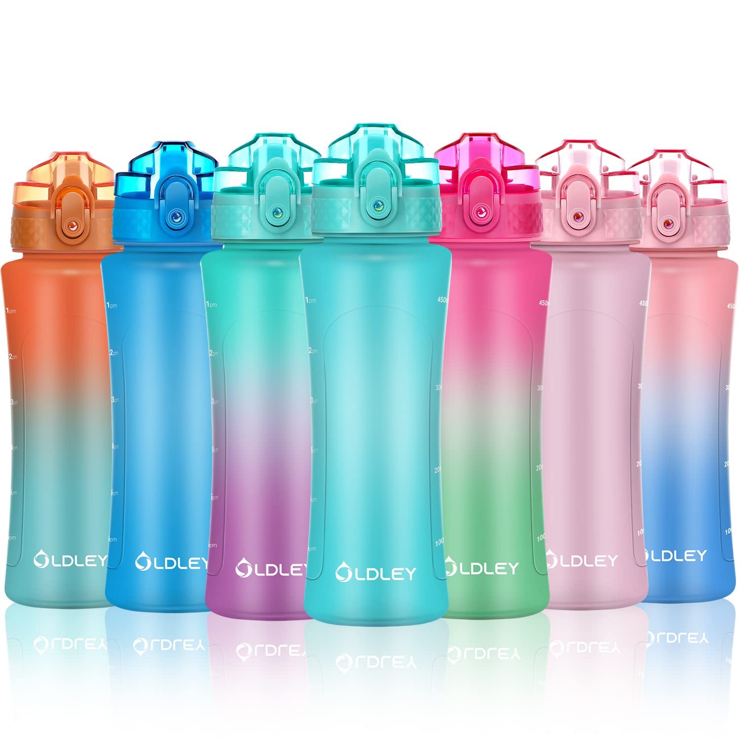 OLDLEY Kids Water Bottle with Straw