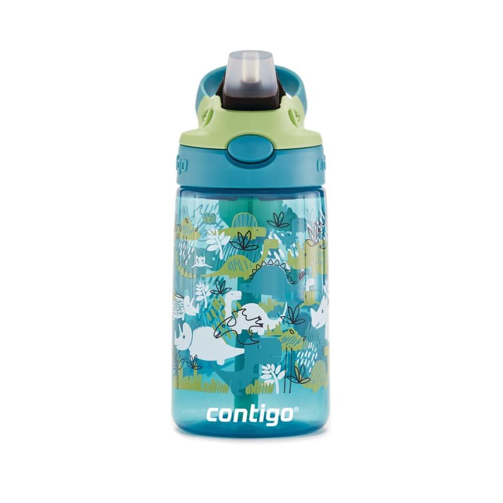 Contigo Aubrey Kids Cleanable Water Bottle with Silicone Straw and Spill-Proof Lid